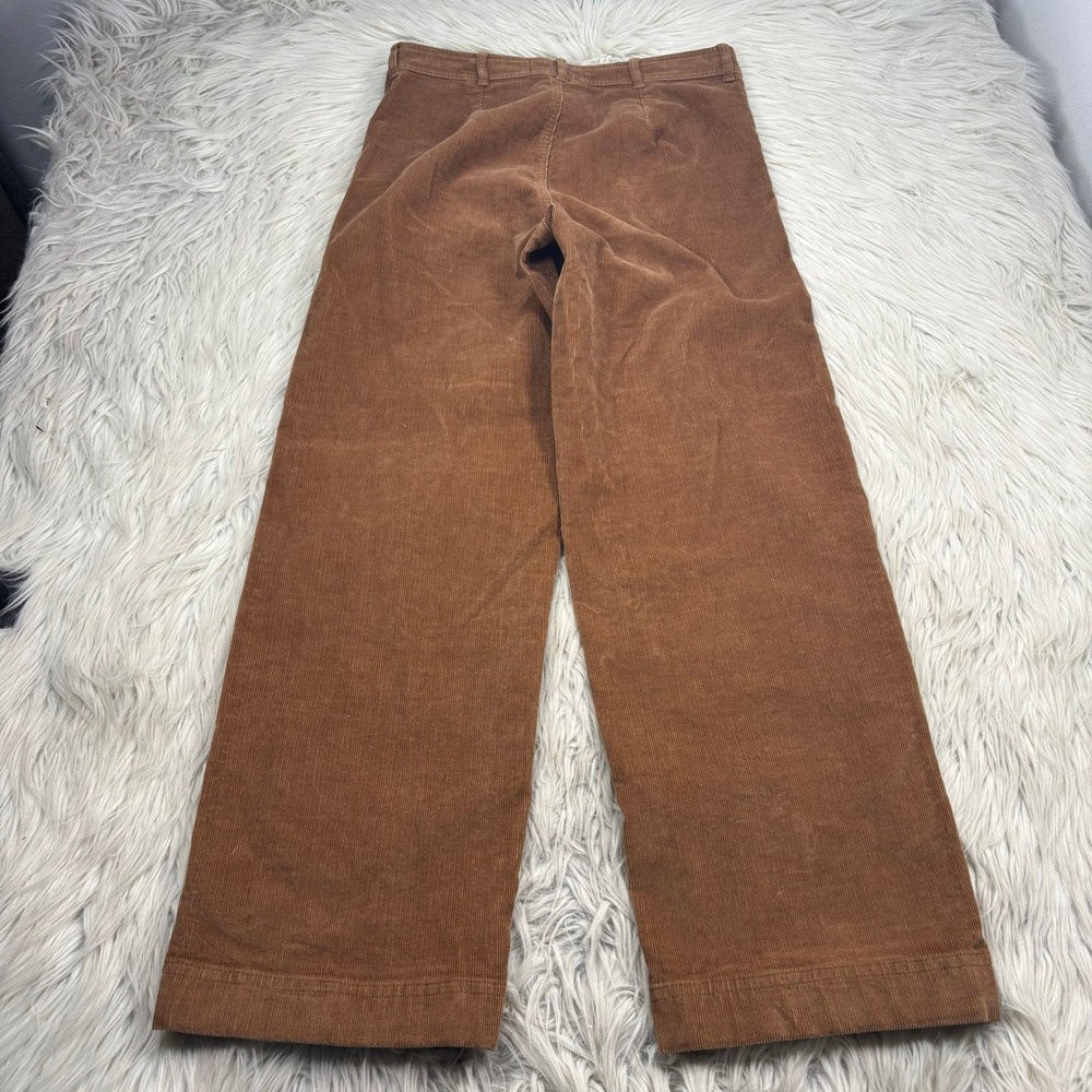Everlane Women's 4 Brown High Rise Wide Leg Corduroy Pants Preppy Heritage - Picture 6 of 6
